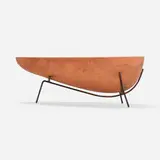 John Follis and Rex Goode, Pig planter, model G-99L, c.1952, terracotta, enameled steel