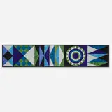 Evelyn and Jerome Ackerman, Pennants mosaic, c. 1958, glass tiles, lacquered wood