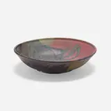 Early bowl by Toshiko Takaezu, c. 1985, glazed porcelain, sold Nov 2022