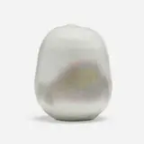 Untitled Closed Form by Toshiko Takaezu, c. 1998, glazed porcelain, sold Nov 2022