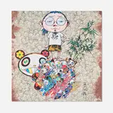 Takashi Murakami, Panda Family and Me, 2013, offset lithograph in colors