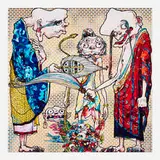 Takashi Murakami, 4 Arhats, One With Four Eyes, 2015, offset lithograph in colors