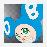 Takashi Murakami, And then, and then and then and then and then (Aqua Blue), 1999, offset lithograph in colors