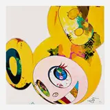 Takashi Murakami, And then, and then and then and then and then. Yellow Universe., 2013, offset lithograph in colors