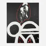 Emerson Woelffer, Double White, 1995-96, oil and acrylic on canvas