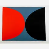 Terry Frost, Red and Black on Grey