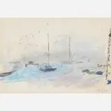 Wolf Kahn, Sailboats, Germany/USA