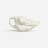 Wieki Somers, High Tea Pot and Cozy, 2003, porcelain, muskrat fur, stainless steel, leather
