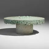 Material Forms, Coffee table, c. 2021, cast concrete, terrazzo