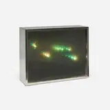 Chuck Prentiss, Dielectric box, c. 1967, stainless steel, glass