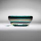 Fulvio Bianconi, A Fasce Orizzontale bowl, model 1159, c. 1953, glass