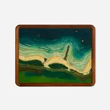 Tyler Hays, Jigsaw Puzzle painting, c. 2024, acrylic, milk paint, and oil on wood in artist-made frame