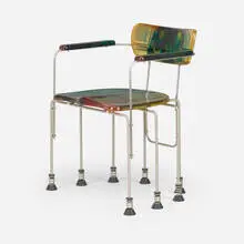 Gaetano Pesce, 544 Broadway armchair, 1993, resin, chrome-plated steel, rubber