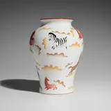 Gio Ponti, Jungle vase, transfer-printed porcelain