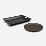 Hermès, Trays, set of two, lacquered wood, stained rosewood