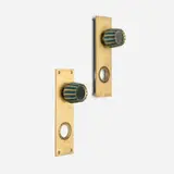 Pepe Mendoza, Door knobs with backplates, pair