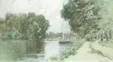 Francis Hopkinson Smith, A view along the river path