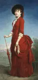 Étienne Billet, An elegant lady, oil on canvas