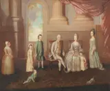 Lewis Vaslet, Portrait of the Danvers family of Bath, oil on canvas