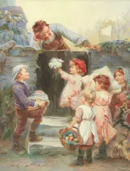 Roi Frederick Morgan, Grandfather's birthday, watercolour