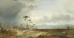 James Baker Pyne, The approaching storm, oil on canvas