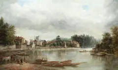 William Howard, The Thames at Twickenham, oil on canvas