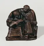 Lesende Mönche I by Ernst Barlach, 1921, Bronze mit brauner Patina. Höhe: 15,5 cm (6 ⅛ in.), sold May 2011