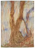 Baumstämme by Christian Rohlfs, 1929, Wassertempera auf leicht genarbtem Velin, sold May 2011