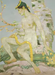 Fritz Erler, Allegorie des Frühlings, 1905, Öl und Tempera auf Leinwand