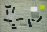 Fritz Winter, Ohne Titel, 1954, Öl auf Papier, auf Holz aufgezogen