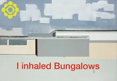 I inhaled Bungalows by Johannes Wohnseifer, 2006, Acryl und Lackfarbe auf Aluminium, sold Nov 2010