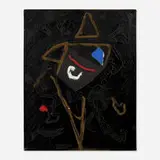 Emerson Woelffer, Untitled, 1987, oil and collage on canvas