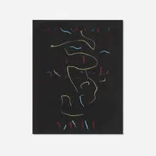 Emerson Woelffer, Untitled, 1981, oil pastel on paper