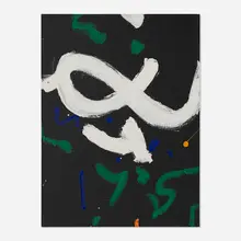 Emerson Woelffer, Untitled, c. 1990, oil and acrylic on canvas