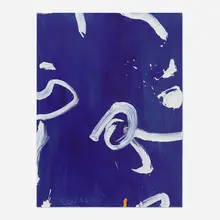 Homage RM by Emerson Woelffer, 1992, acrylic on canvas, sold Aug 2026