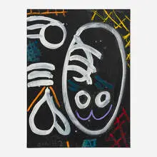 Untitled (from the Picasso series) by Emerson Woelffer, 1992-93, oil and acrylic on canvas, sold Aug 2026