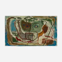 Emerson Woelffer, Untitled, 1938, mixed media on board
