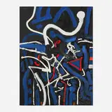 Untitled by Emerson Woelffer, 1994, oil and acrylic on canvas, sold Jun 2026