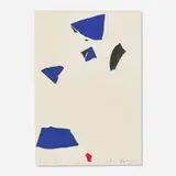 Emerson Woelffer, Untitled (from the A Coma series), 1976, paper collage on paper