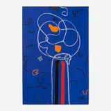 Untitled by Emerson Woelffer, 1985, acrylic and oil stick on canvas, sold Jun 2026