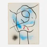 Emerson Woelffer, Untitled, 1986, mixed media on paper