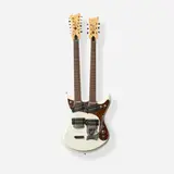 Mosrite Original by Fillmore, 60th Anniversary Mark XVIII Doubleneck Solidbody Electric Guitar, 2012, 12-string over 6-string, bolt-on maple necks inlayed '60TH ANN.' at last fret, Moseley vibrato, assembled in Bakersfield from Japanese parts by Dana Moseley
