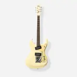 The Ventures Model Solidbody Electric Guitar, 1964/65 by Mosrite of California, Vibramute vibrato, spun knobs, 4-bolt neck plate, assembled from parts, sold Jun 2026