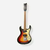 The Ventures Model 12-string Solidbody Electric Guitar, 1964 by Mosrite of California, Bound body, topjack, spun knobs, smooth pickup covers, converted circa 1966 with addition of 12-string neck, Moseley vib, sold Jun 2026