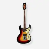 The Ventures Model Solidbody Electric Guitar, 1964 by Mosrite of California, Bolt-on maple neck with large headstock logo, Vibramute vibrato, spun knobs, sold Jun 2026