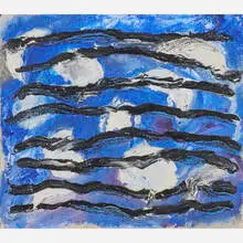 Joan Snyder, Moon/Black Lines