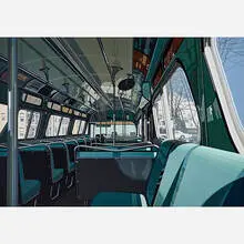 Bus Interior by Richard Estes, sold Nov 2016