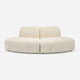 Bernhardt Design, Flair lounge chairs, pair, c. 1958, bouclé upholstery, walnut
