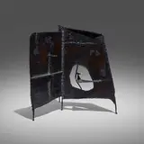 Brutalist, Untitled (sculpture), c. 1965, enameled steel, glass