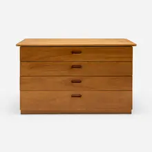 Cabinet for Bryn Mawr College by Marcel Breuer, 1938, maple, sold Jul 2026